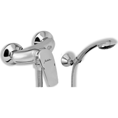 Novaservis Metalia 57 - Mezclador de ducha mural completo 10 cm, cromo 57065,0 (1/2)