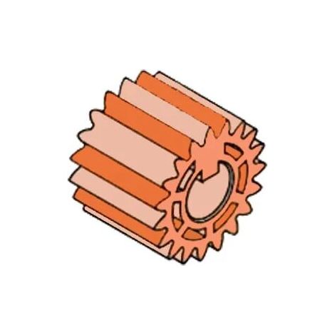pièce détachée pignon treuil 540 avec languette 63001775 (1/3)