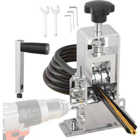 Portable Wire Stripper Machine - Drill Powered Copper Wire Peeler Manual Wire Stripper for Recycling Copper Waste Processing Electrical Wiring Disassemble (1/5)