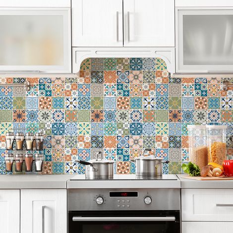 Stickers muraux - Sticker Mural Carrelage adhésif Cuisine Salle de Bain - 30 STICKERS CARRELAGES VIERA - 30stickers15x15cm (1/5)