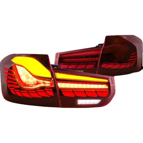 Luces traseras, intermitentes OLED secuenciales, resistencia al agua IP67, color rojo transparente. (1/2)