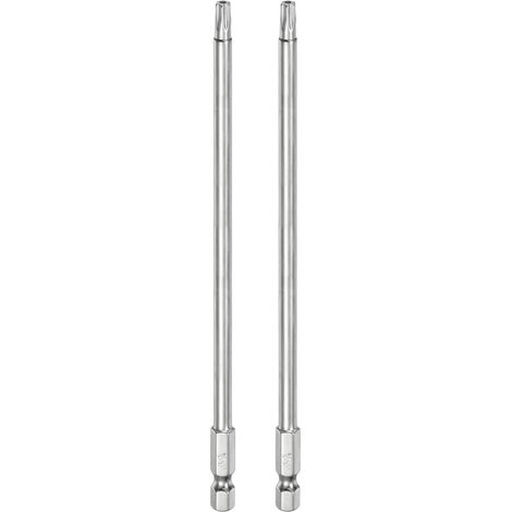 2Pcs Embout de Sécurité Torx T25 1/4" Hexagonal 6" Long (1/5)