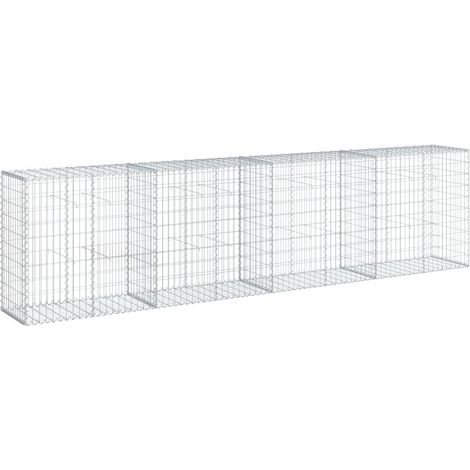 Maison Exclusive - Gabione mit Deckel 400x50x100 cm Verzinktes Ei