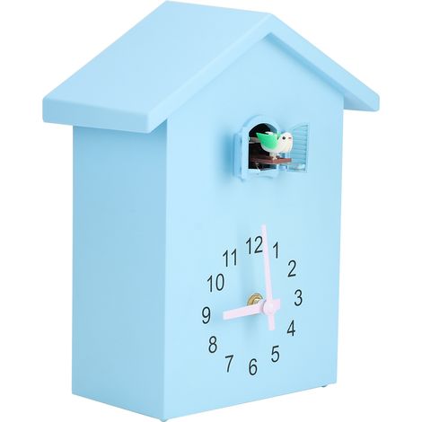 Horloge murale unique et élégante avec alarme et pendule, ornée d'un oiseau décoratif. Décoration intérieure. (1/5)