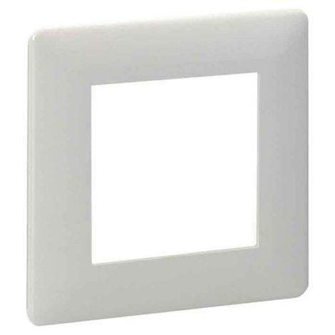 Plaque de finition metz-connect 820395-0102-I plastique blanche 8x8 cm