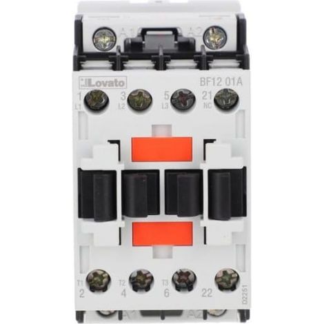 Contattore di potenza 3P 12A AC3 bobina 230VAC 50/60Hz 0Z 1R BF1201A230