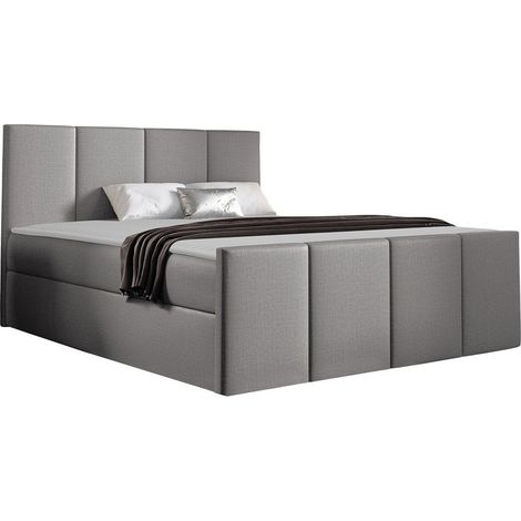 Lit boxspring Ventus, Zetta 302, Continental, Unique, 120x200, Tissu, Disponible, 124x213x103cm (1/5)