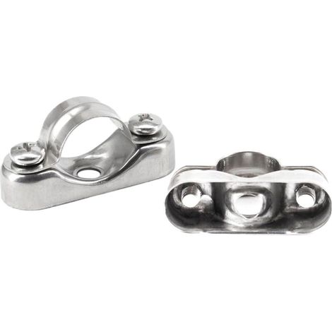 Rohrschellen aus Edelstahl 304 zur Wandmontage, 20–22 mm, 10 Stück