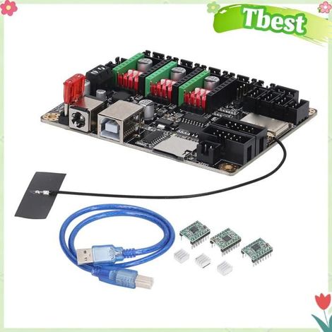 Carte mère / carte de commande - TBEST - MKS DLC32 - PCB 4 couches ATMega2560 - WiFi/TFT GRBL LightBurn - 12-24V (1/4)