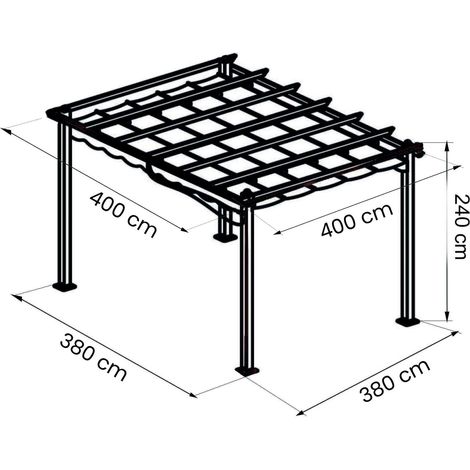 LAVENDER - gazebo retrattile