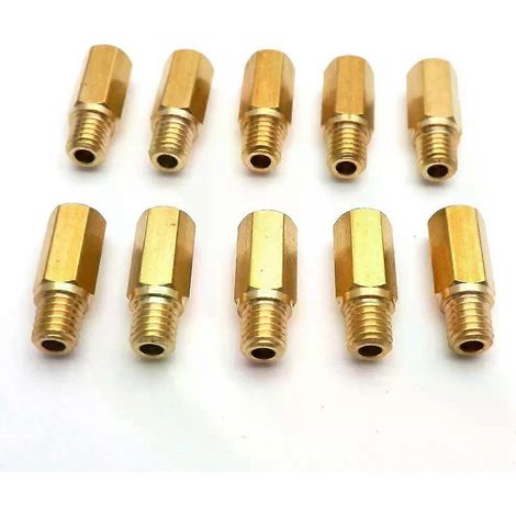 Lot de 10 gicleurs principaux pour carburateur Keihin FCR OKO KOSO PE PWK, tête hexagonale, pour moto.