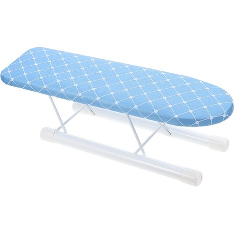 Planche à Repasser Pliante Mini Bleue à Carreaux - Support Stable Épais En (1/5)