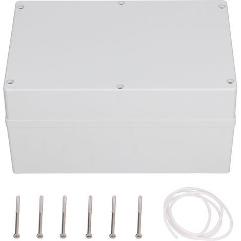 Boîtier de projet électronique bricolage, boîte de jonction d'alimentation IP65 étanche 240x160x120mm pour équipement électronique pour chantiers de construction (1/5)