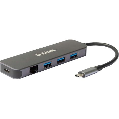 D-Link DUB-2334 5-in-1 USB-C Hub GbE/PD (1/4)