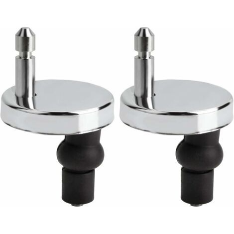 2Pcs Charnière Abattant WC 50mm Universel Remplacement/rechange, Convient aux tous abattants Montage rapide (1/5)