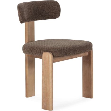 Pack de 2 sillas md-Nikola tapizado textil marrón, 78cm(alto) 55.5cm(ancho) 54.5cm(largo). (1/5)