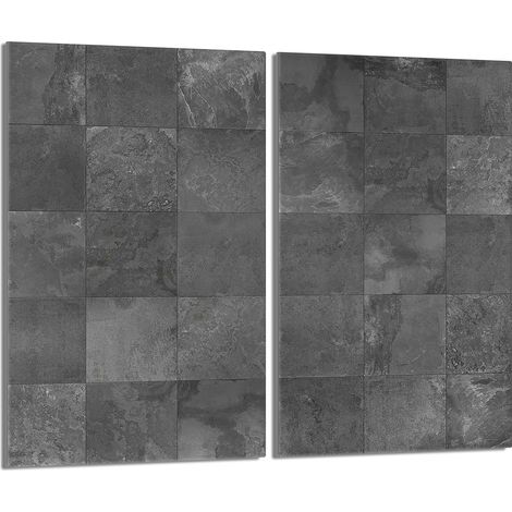 Glasschutzplatte für Herd 2x30x52 Grau (1/5)