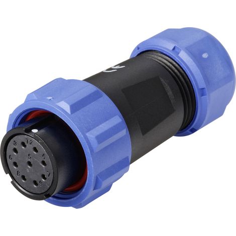 Weipu SP2110 / S 9 II Rundstecker Buchse, gerade Gesamtpolzahl: 9 Serie (Rundsteckverbinder): SP21 (1/4)