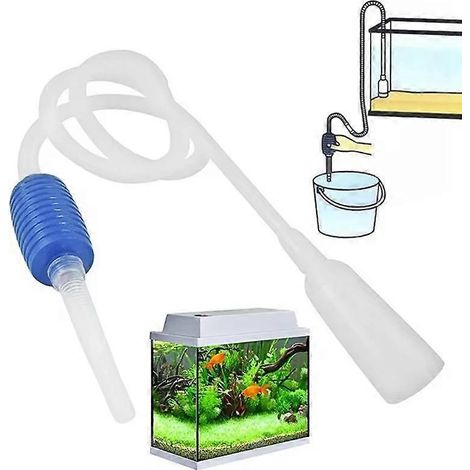 Kit de nettoyage d'aquarium : pompe à vide, siphon pour gravier et eau ( ) (1/5)