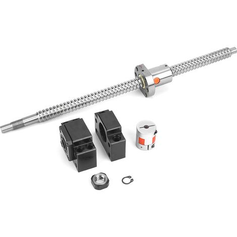 Vis à billes 360 mm + écrou, embase de support BK/BF12, kit de coupleur 6,35 x 10 mm (1/5)