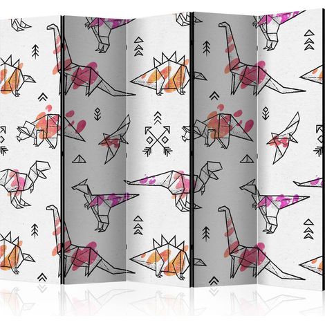 Paravento - Origami Dinosaurs II [Room Dividers] - 225x172 (1/4)