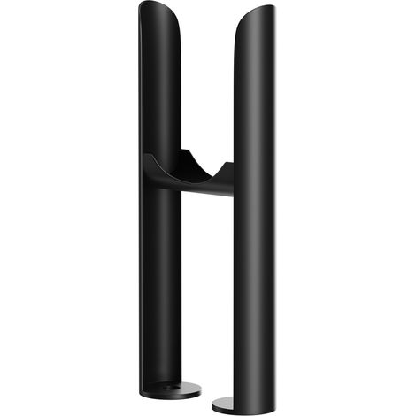 Colore Colosseum Matt Black Floor Mounting Feet for Double Panel Radiators (1/5)