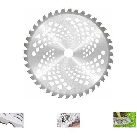 Lame de débroussailleuse universelle - 10" x 40 dents - Pointe en carbure - 255 x 25,4 mm (1/4)