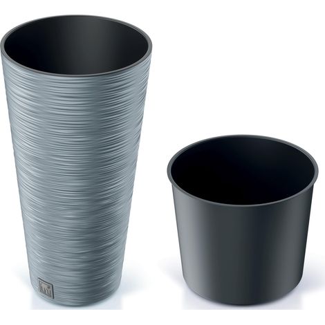 Pot de fleurs en plastique gris Prosperplast 57,5 cm x 30 x 57,5 cm 1 pc. (1/6)