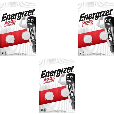.6 piles Energizer CR2025.