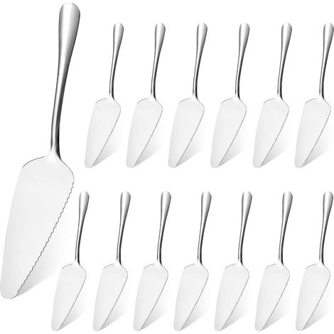 12 pelle à gâteau en acier inoxydable 23 cm lame dentelée festif et professionnel (1/5)