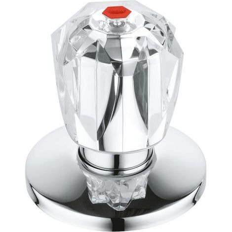 GROHE Oberteil 3/4'' für Unterputz-Ventil Brillant Griff Markierung rot chrom 11545000 (1/2)