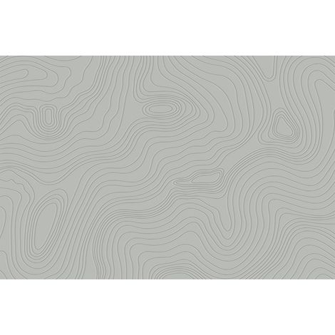 Papier peint panoramique gris à motifs géométriques | Tapisserie panoramique design idéal bureau | Papier peint panoramique salon et escaliers - 267 x 400 cm (4 pièces) (1/2)