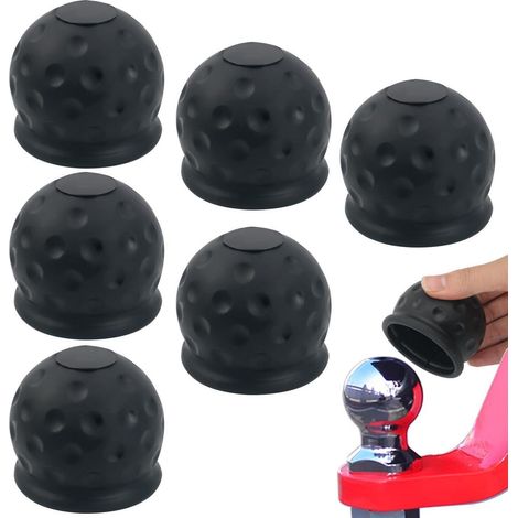 Lot de 6 caches de boule d'attelage en caoutchouc 50mm universels (1/5)