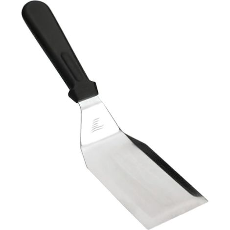 Spatule de barbecue en acier inoxydable, idéale pour les pique-niques et les barbecues en plein air, avec trois lames biseautées. 30 x 7 cm. (1/5)