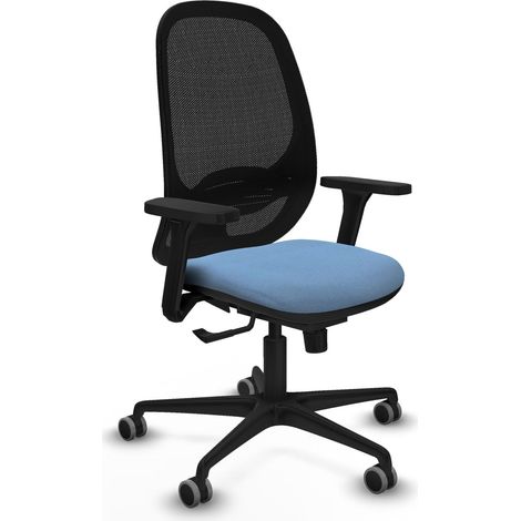 Chaise de bureau piqueras y crespo Cilanco noir accoudoirs réglables (1/2)