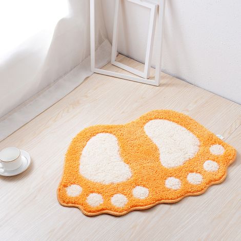 Rutschfeste Badematte, Duschmatte für große Füße, flauschiger Teppich, saugfähig (1/5)