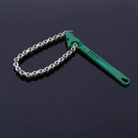 Clé à Chaîne pour Courroie à Cliquet Robuste avec Connexion Forte épaississant Filtre à Huile Antidérapant Clé à Chaîne pour Tuyaux Outils pour Voitures Camions équipement Mécanique 12 pouces ( (1/5)