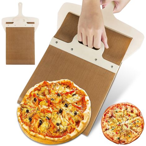 Pelle à pizza coulissante et roulable, idéale pour transférer les Pizzas (1/5)