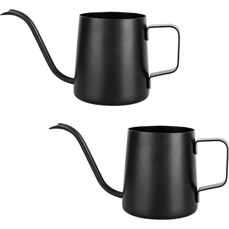 arrosoirs noirs pour petites plantes d'intérieur En acier inoxydable Bec long Arrosoir de jardin succulentes (1/5)