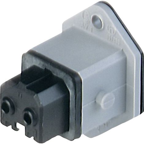 Hirschmann 930647106-1 Netz-Steckverbinder STAKEI Buchse, Einbau vertikal Gesamtpolzahl: 2 + PE 16 A
