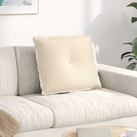 Rückenkissen Creme 60 x 50 cm Cordstoff