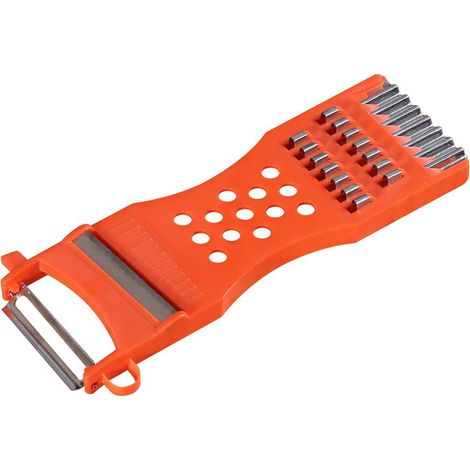 Râpe À Légumes Et Fruits - Cadre En Plastique Avec Lames Métalliques Affûtées - Pour Éplucher Râper Trancher - 1 Pièce (1/5)