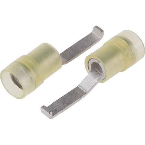Cosse à sertir type languette, 3mm x 1mm, Jaune 10AWG 6mm² 12AWG 4mm² Non-Enveloppé
