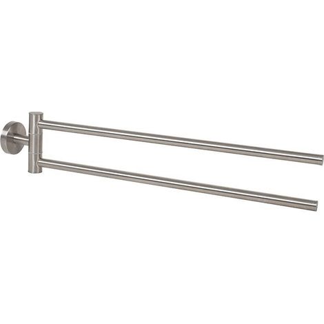 Porte-serviettes double HABITEX en acier inoxydable, 50 cm - talla (1/3)