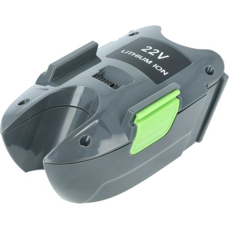 EXTENSILO Batería compatible con Gtech Power Floor MK1 K9, MK1 aspiradora verde gris (3 Ah, 22 V, Li-Ion)