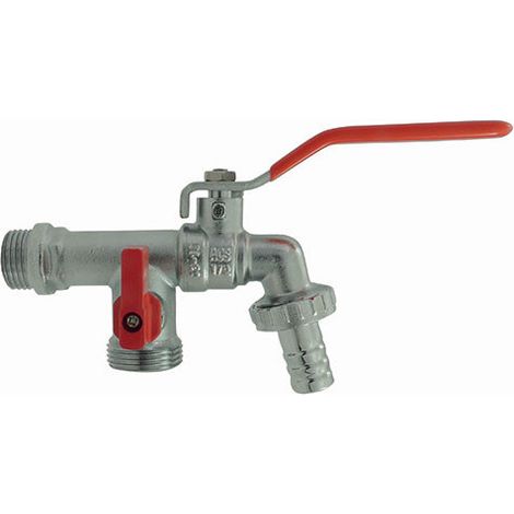 Robinet de jardin double pour programmateur d'arrosage