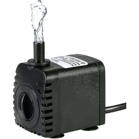 Submersible Pump, 600 l/h, 8 W, for Aquariums, Tabletop Fountains, Garden Ponds and Hydroponic Systems, with 2 Nozzles, AC 220–240 V (b (1/5)