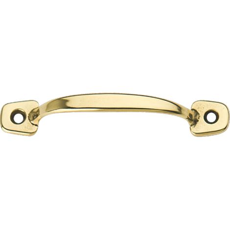 MANIGLIETTA PER MOBILI OTTONE LUCIDO  mm. 100 10.00 pz
