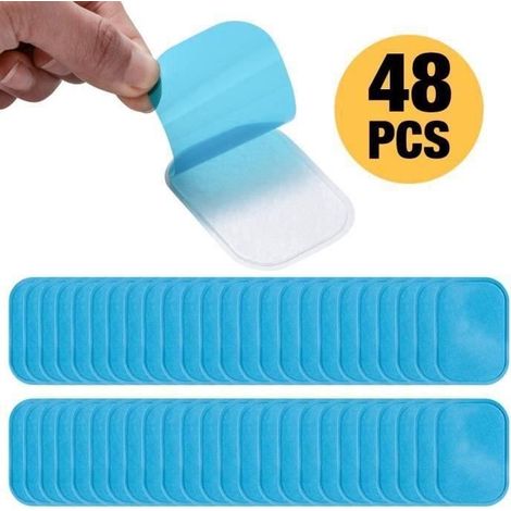 WT14693-EMS Gel Pad - 48 Pcs Patch Electrostimulation Abs Électrodes Replacement de Feuille Gel Rechange (1/4)