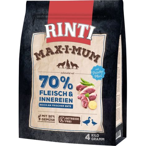 Rinti Max-i-Mum Hundetrockenfutter Adult 4 kg Ente